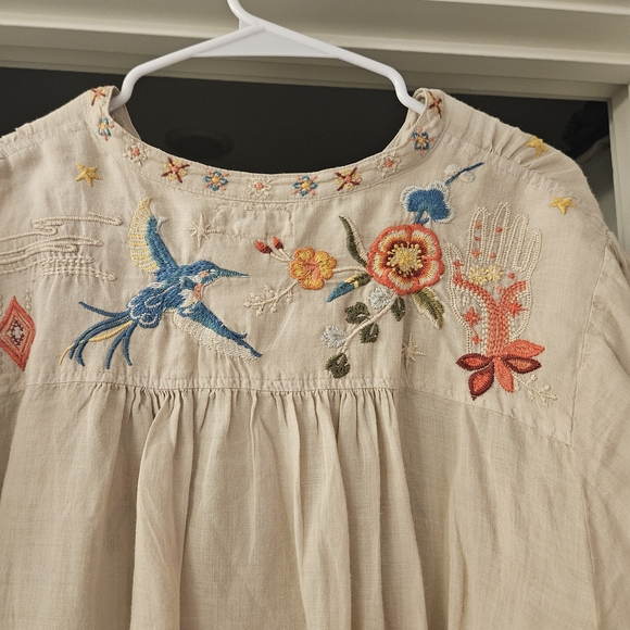 Johnny Was Embroidered Tunic-Large - Picture 5 of 7